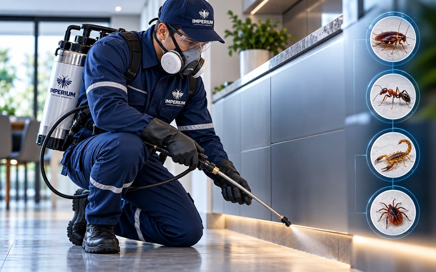 Controle profissional de insetos e outras pragas urbanas